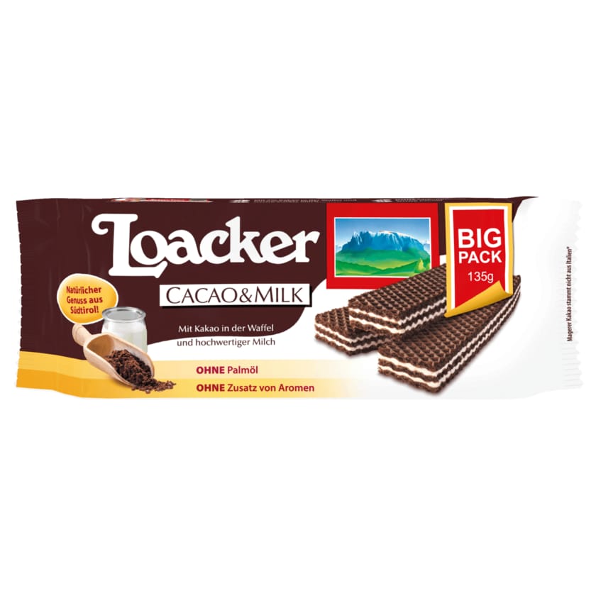 Loacker Cacao Milk 135g